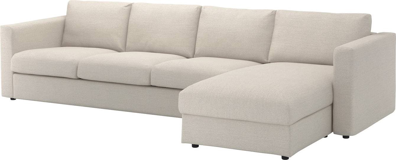 IKEA Vimle Gunnared Beige Soffa 322cm 4-sits