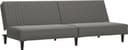 Homie Synthetic Leather Grey Soffa 200cm 2-sits