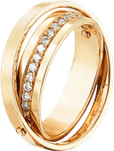 Efva Attling Two of Us & Stars Ring - Gold/Diamonds
