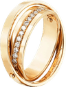 Efva Attling Two of Us & Stars Ring - Gold/Diamonds