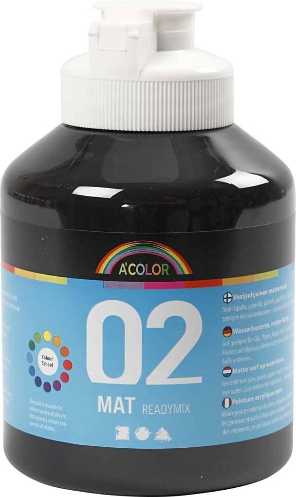 A Color Matt 02 Readymix Black 500ml