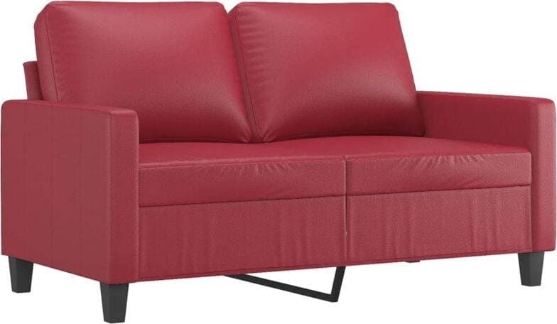 vidaXL Rouge Bordeaux Soffa 2-sits