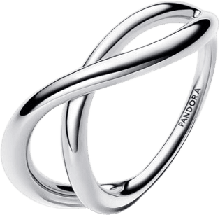 Pandora Organically Shaped Infinity Ring - Silver
