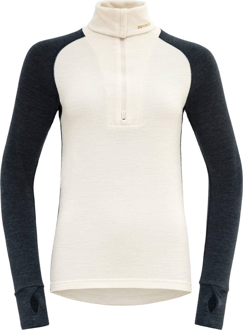 Devold Expedition Merino Silk Zip - Ink/Offwhite