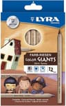 LYRA Giants Wooden Coloured Pencils Skin Tone 12-pack