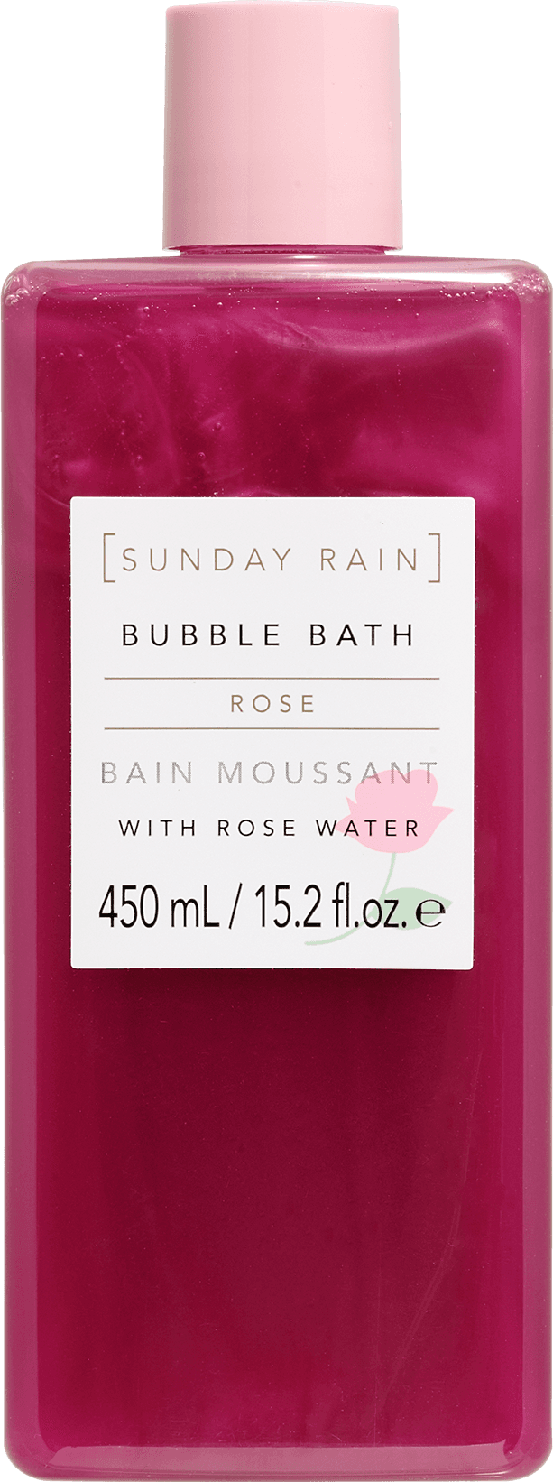 Sunday Rain Rose Bubble Bath 450ml