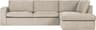 Woood Hörnsoffa Thomas Woven Höger Beige Soffa