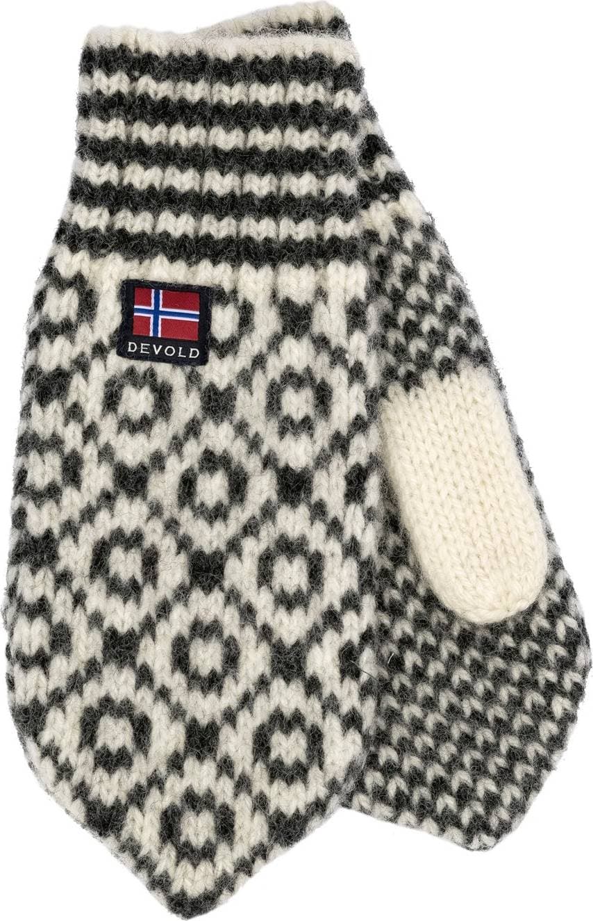 Devold Svalbard Mittens - Offwhite/Anthracite