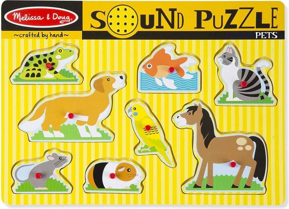 Melissa & Doug Pets Sound Puzzle 8 Pieces