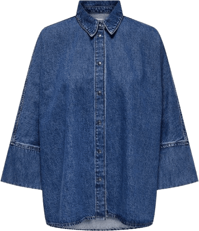 Only Grace Denim Shirt - Blue/Medium Blue Denim