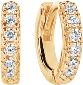 Sif Jakobs Ellera Earrings - Gold/Transparent