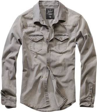 Brandit Riley Denim Shirt - Gray