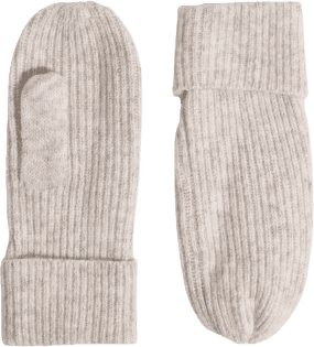 Pieces Moella Mittens - Whitecap Gray Melange