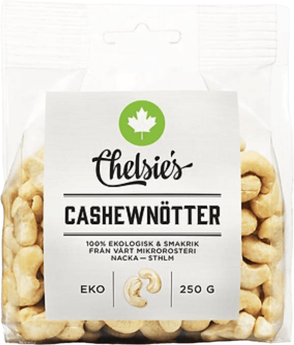 Chelsie's Cashewnötter 250g 1pack