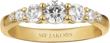Sif Jakobs Belluno Ring - Gold/Transparent