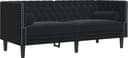 vidaXL 372688 Black Soffa 174cm 2-sits