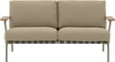 Muuto Settle 2-Sits Ribbed Weave 5 Taupe Soffa 2-sits