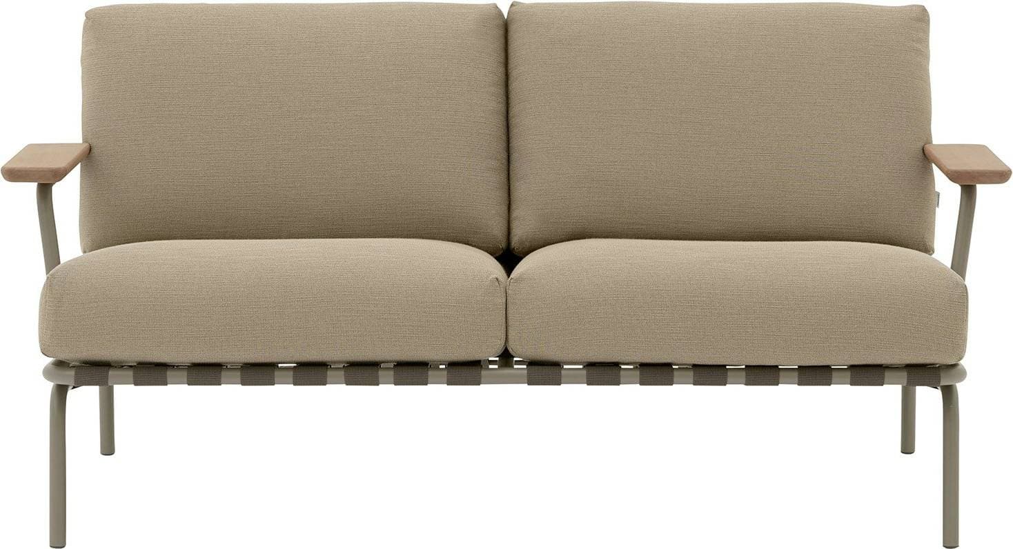 Muuto Settle 2-Sits Ribbed Weave 5 Taupe Soffa 2-sits