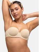 Dorina Balcony Bra Axelbandslös Bandeau Behå - Beige