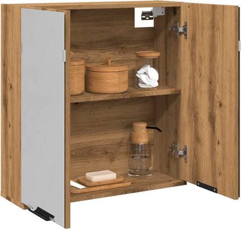 vidaXL Spegelskåp För Badrum 64 x 20 x 66,5 cm