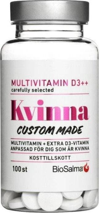 BioSalma Multivitamin Kvinna Vitamin D3++ 100 st