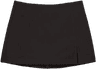 Stradivarius Culottes with Side Slit - Black