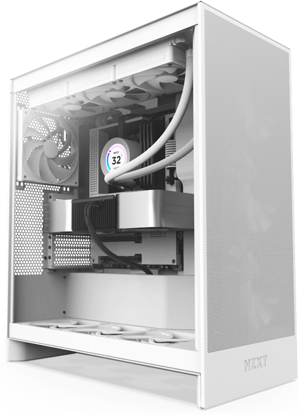 NZXT H7 Flow 2024 Tempered Glass