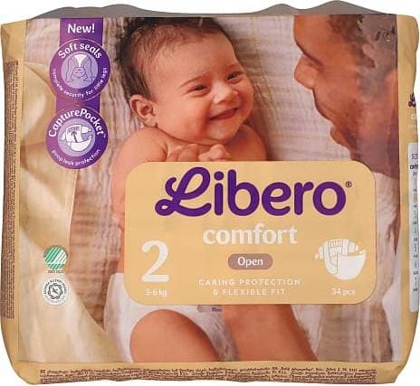 Libero Comfort Size 2 3-6kg 34pcs