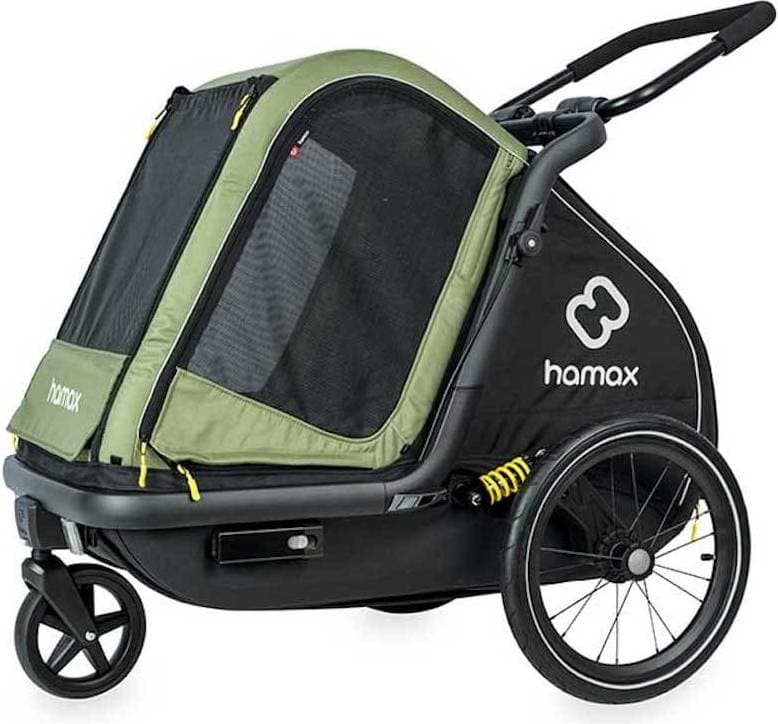 Hamax Pluto Dog Trailer M Green/Black
