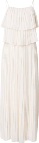 Vila Chiffongklänning Singlet Pleat - Beige