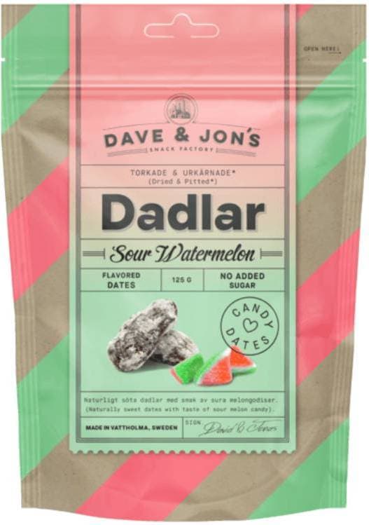 Dave & Jon's Dadlar Sour Watermelon 125g 1pack