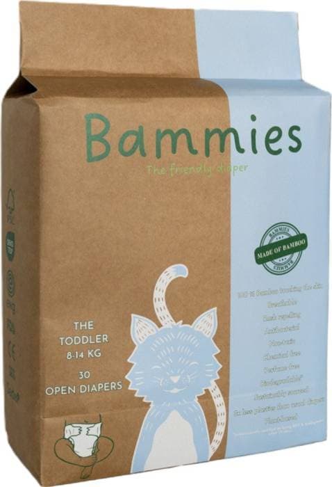 Bammies Bammies Bambublöja The Toddler 8-14 kg 30 St