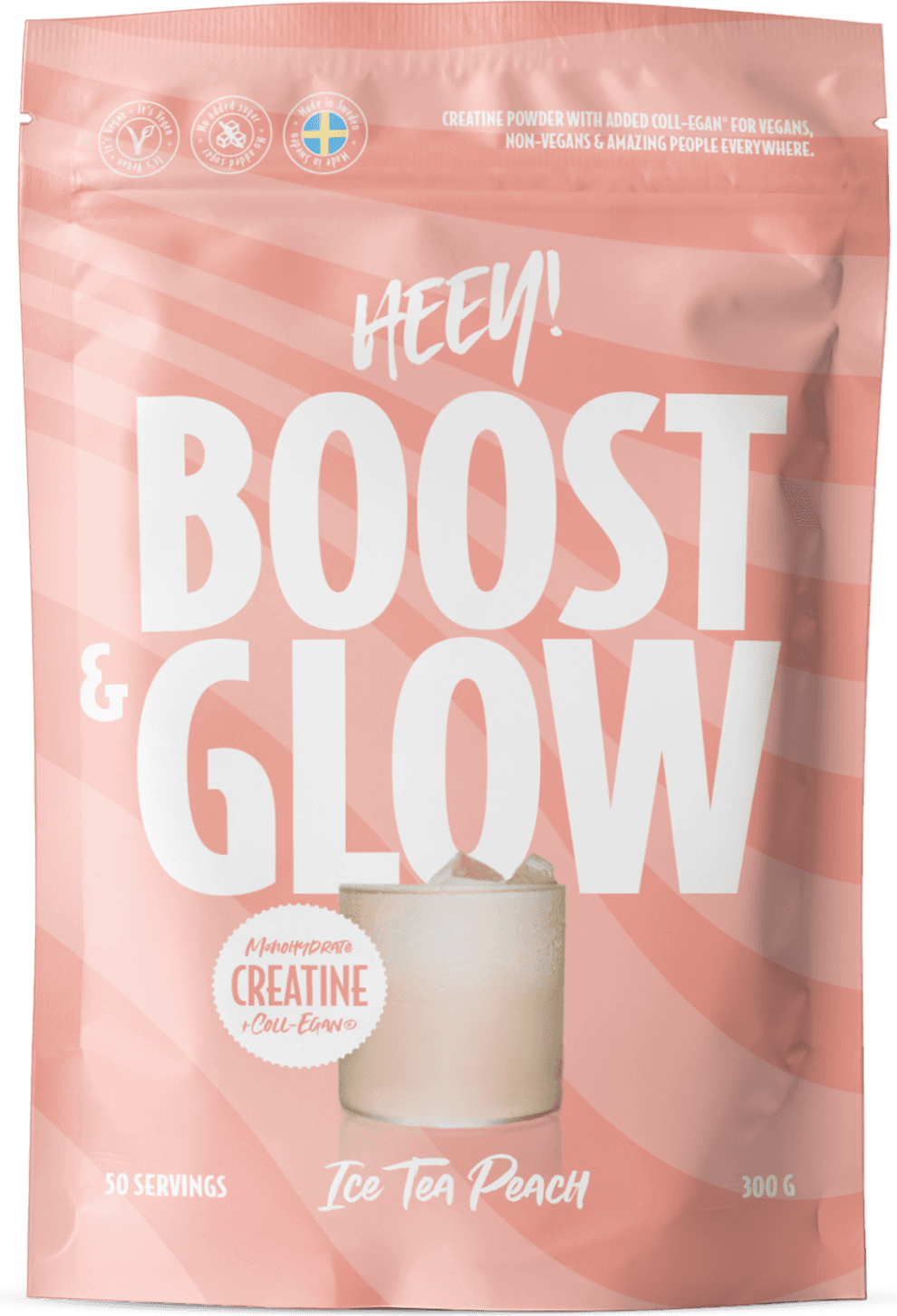 Heey! Boost & Glow Creatine Ice Tea Peach 300 g