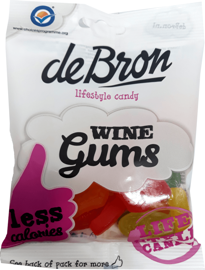 De Bron Sugar Free Wine Gums 100g 1pack