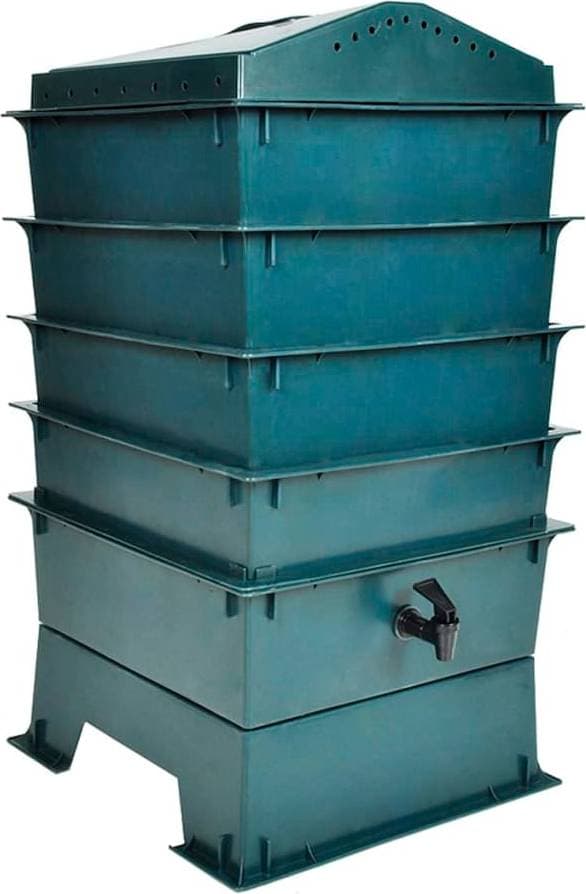 vidaXL Worm Compost with 4 Trays