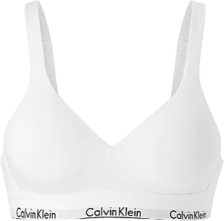 Calvin Klein Icon Cotton Modal Lift Bralette - White