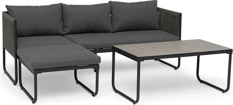 Hillerstorp Hamnborg Soffgrupp Grå Loungeset