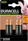 Duracell Rechargeable AAA 900mAh 4-pack