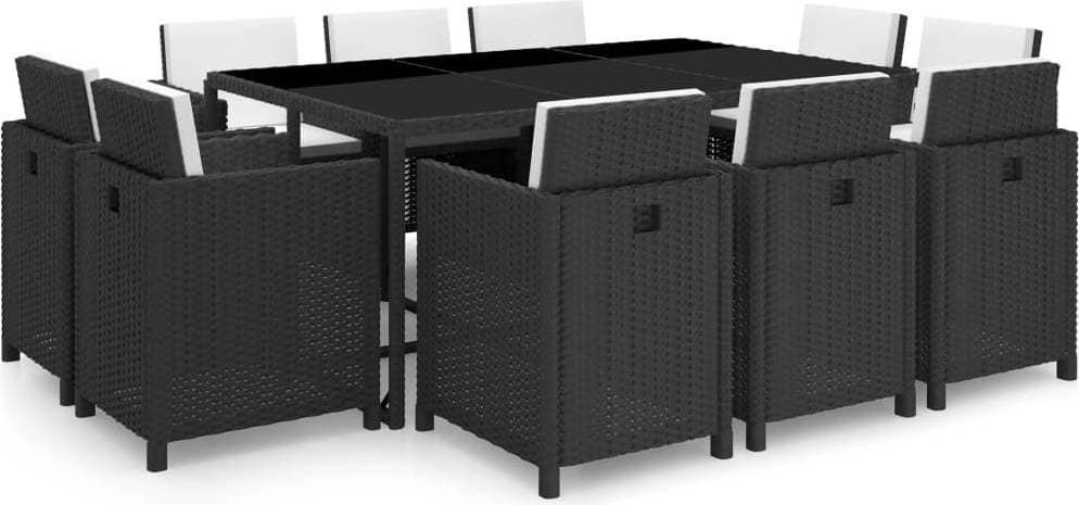 vidaXL 42547 Matgrupp, 1 Bord inkl. 10 Stolar