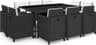 vidaXL 42547 Matgrupp, 1 Bord inkl. 10 Stolar