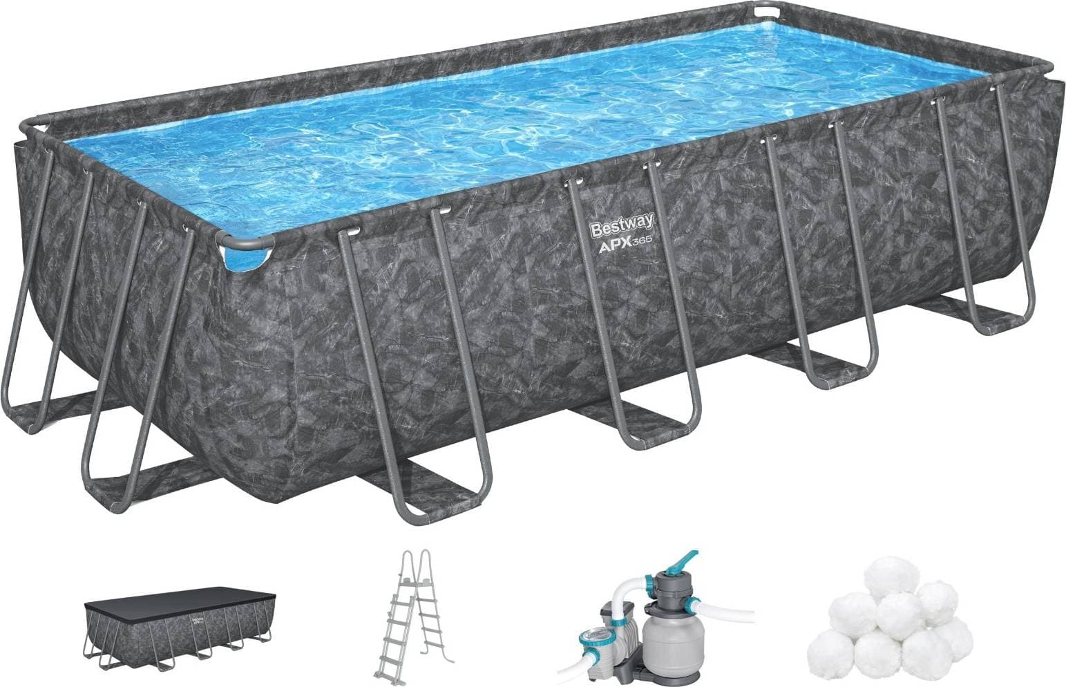 Bestway APX 365 Rektangulär Pool 549 x 274 x 132 cm