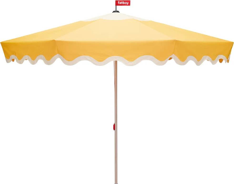 Fatboy Pensol Parasoll Sunbeam Ø350 cm Vit/Gul