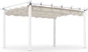 Hillerstorp Skanör Pergola 400 x 300 cm Vit/Sand