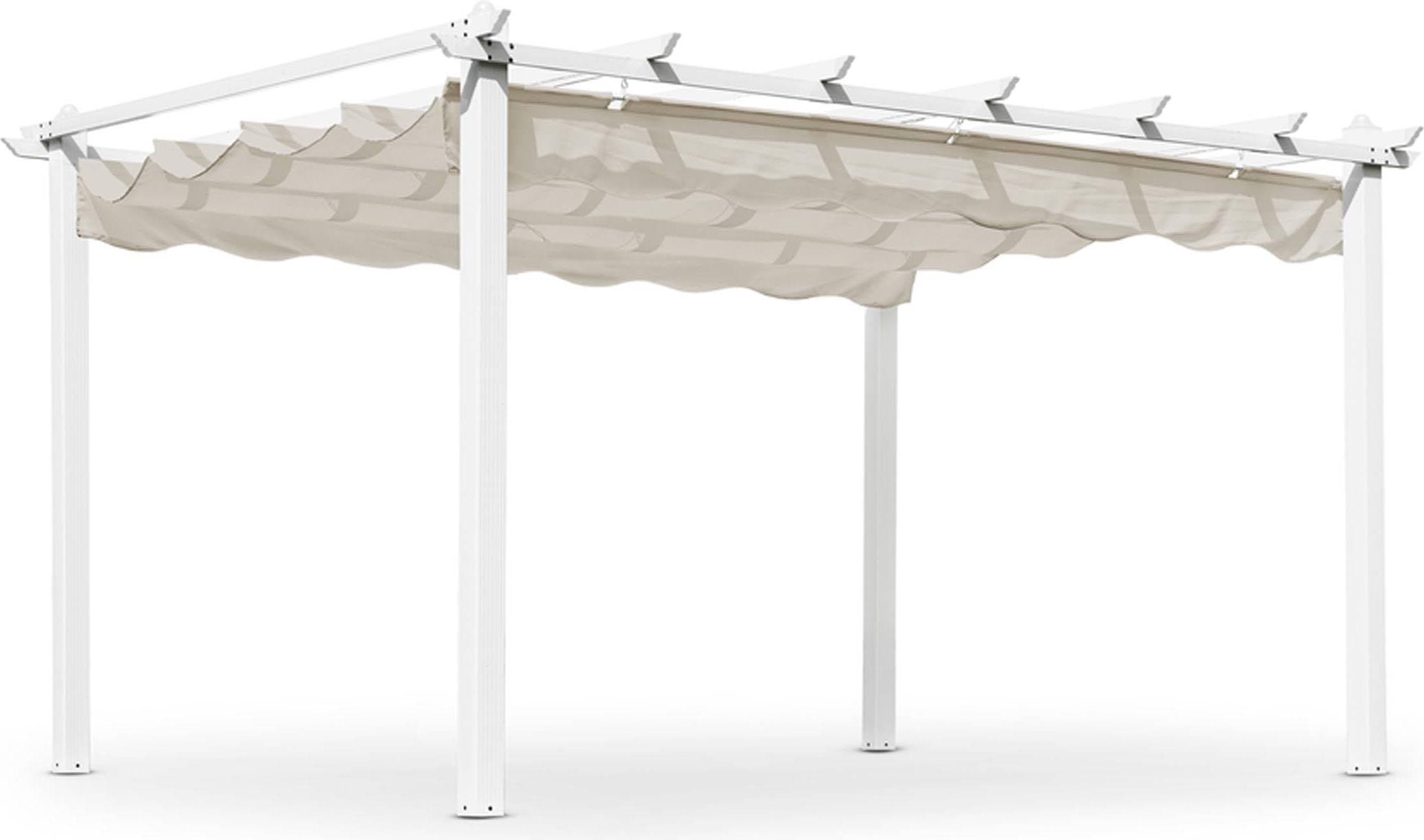 Hillerstorp Skanör Pergola 400 x 300 cm Vit/Sand