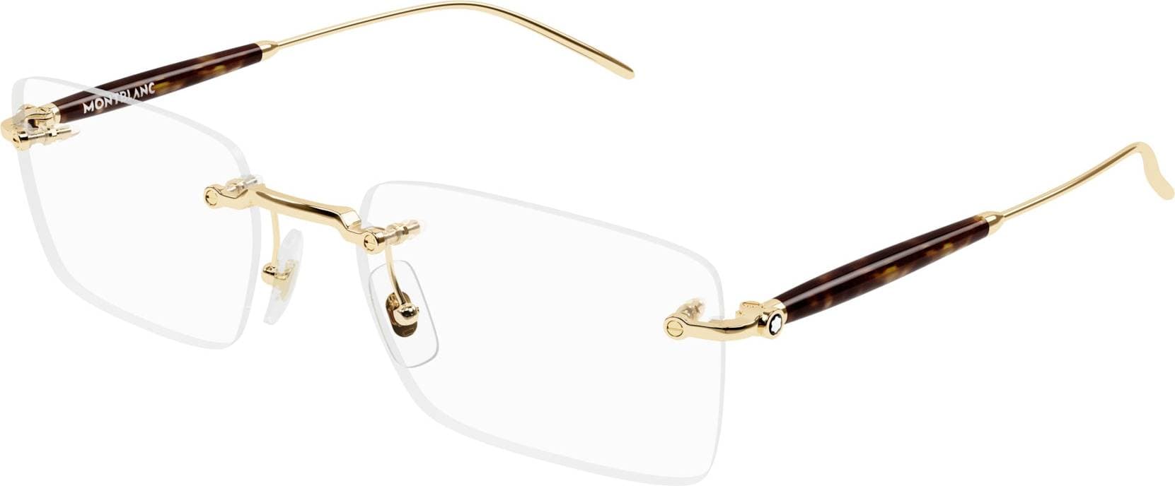Montblanc MB0411O 002 Guldiga Glasögon