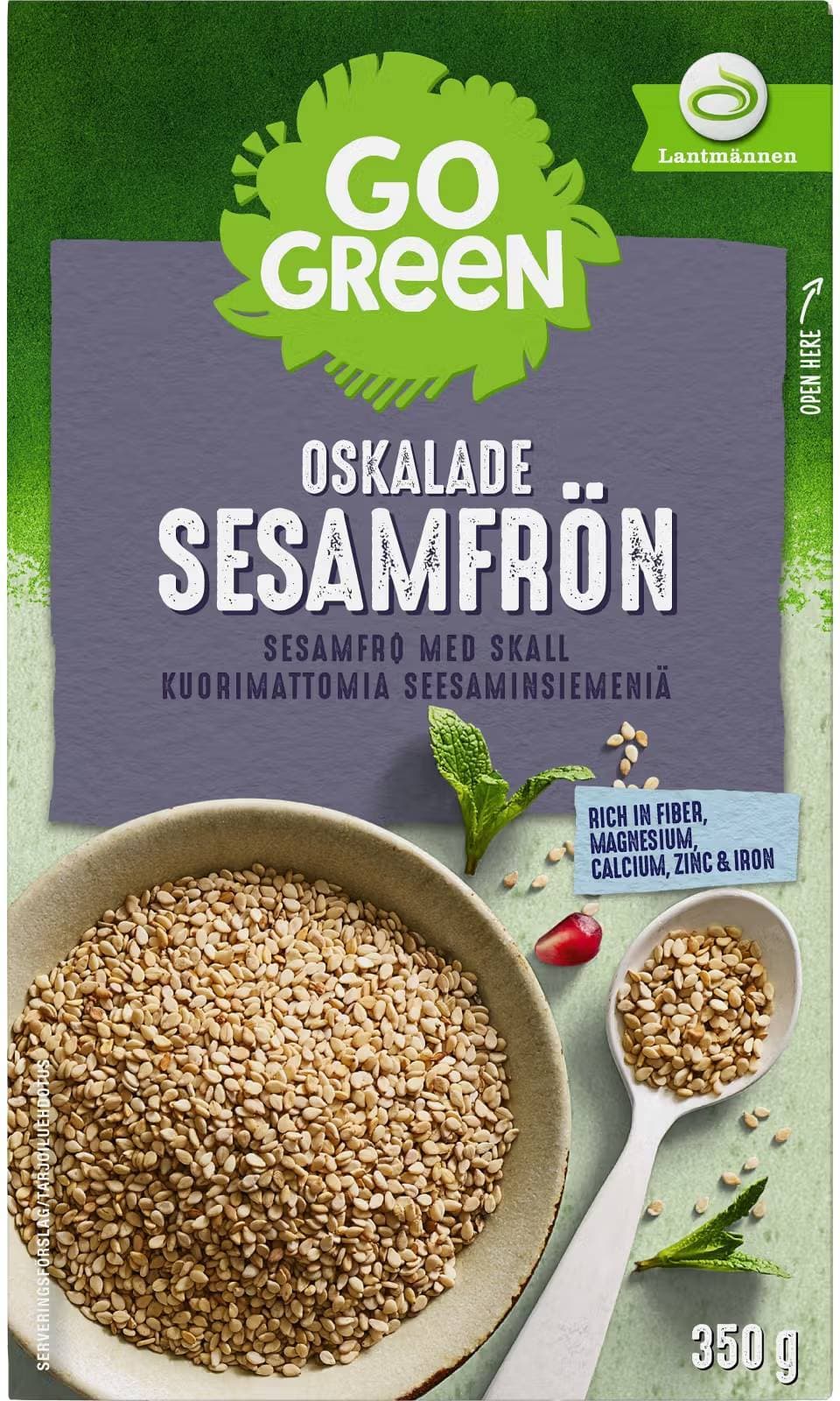 GoGreen Oskalat Sesamfrö 350g 1pack