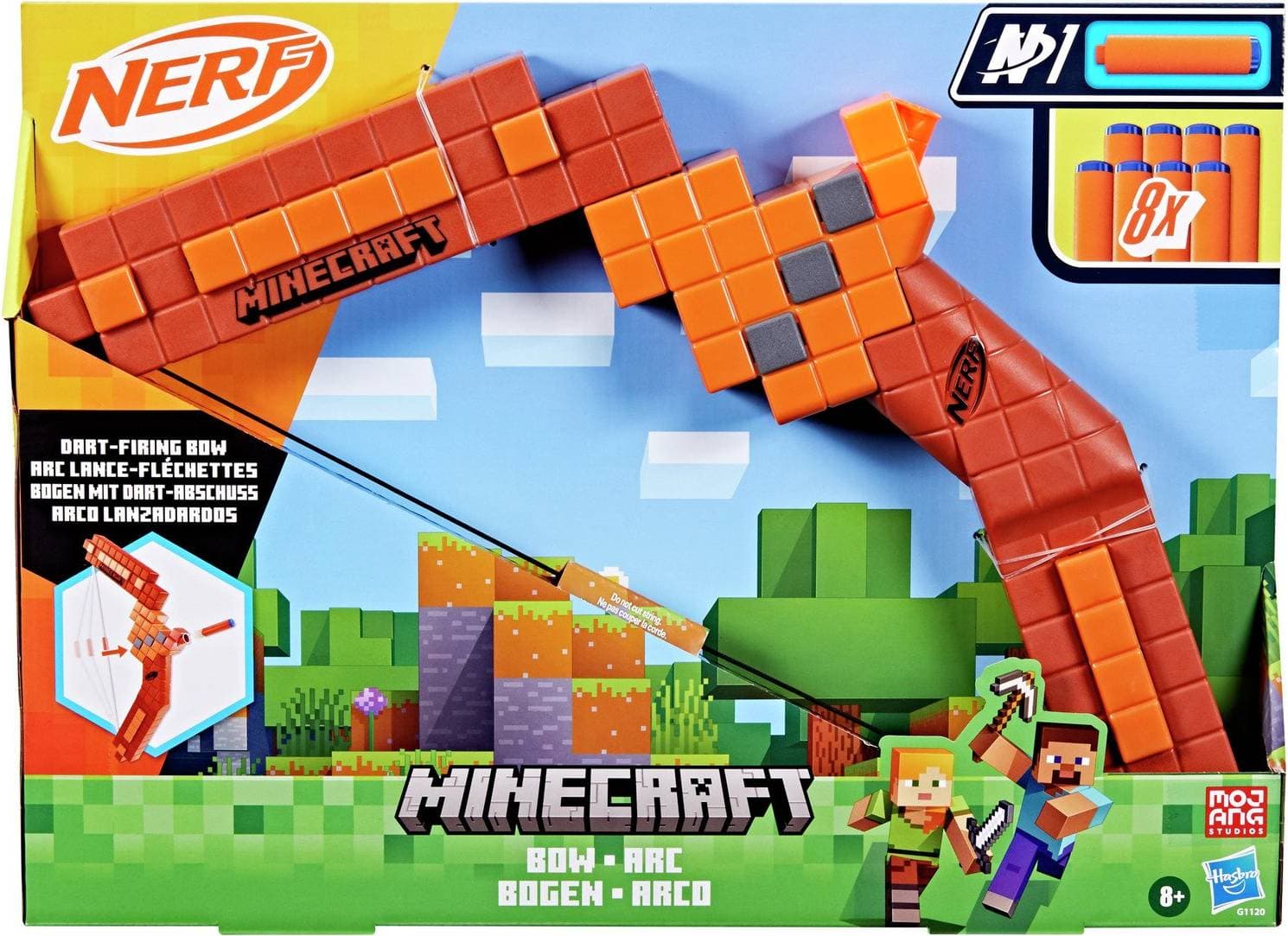 Nerf Minecraft Pilbåge Med Dartblaster 8