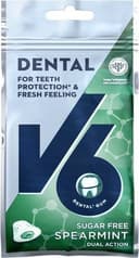 V6 Dental Dual Action Spearmint Tuggummi 30 g 30g
