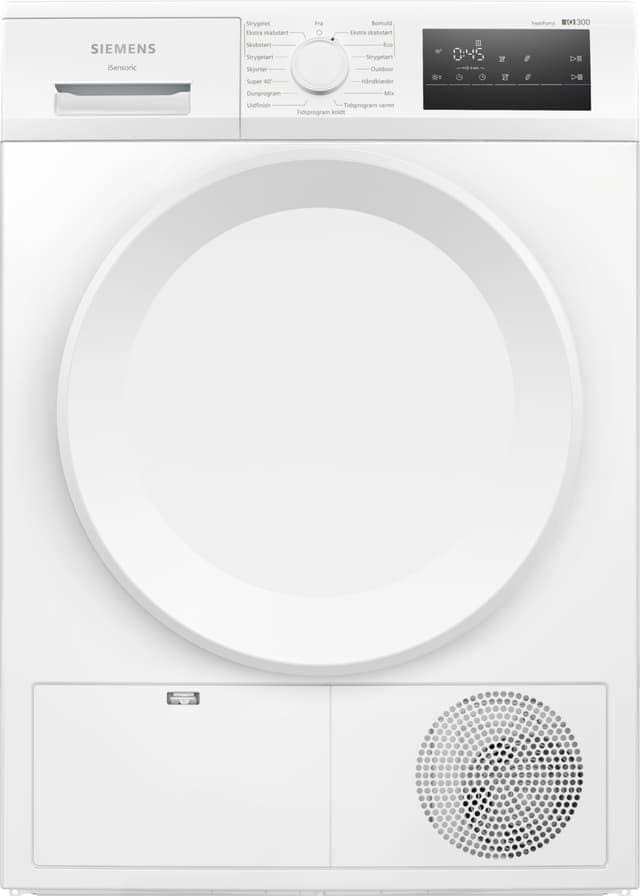 Siemens IQ300 Kondenstorktumlare WT43HV0EDN Vit