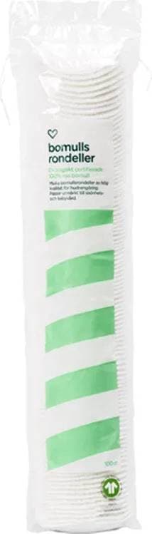 Hjärtats Eko Bomullsrondeller 100 st